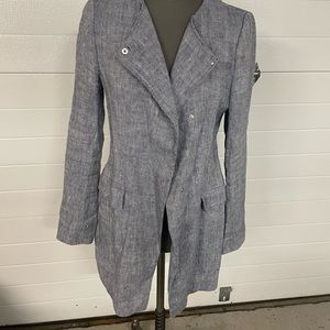 Zara basics long blazer jacket size Large